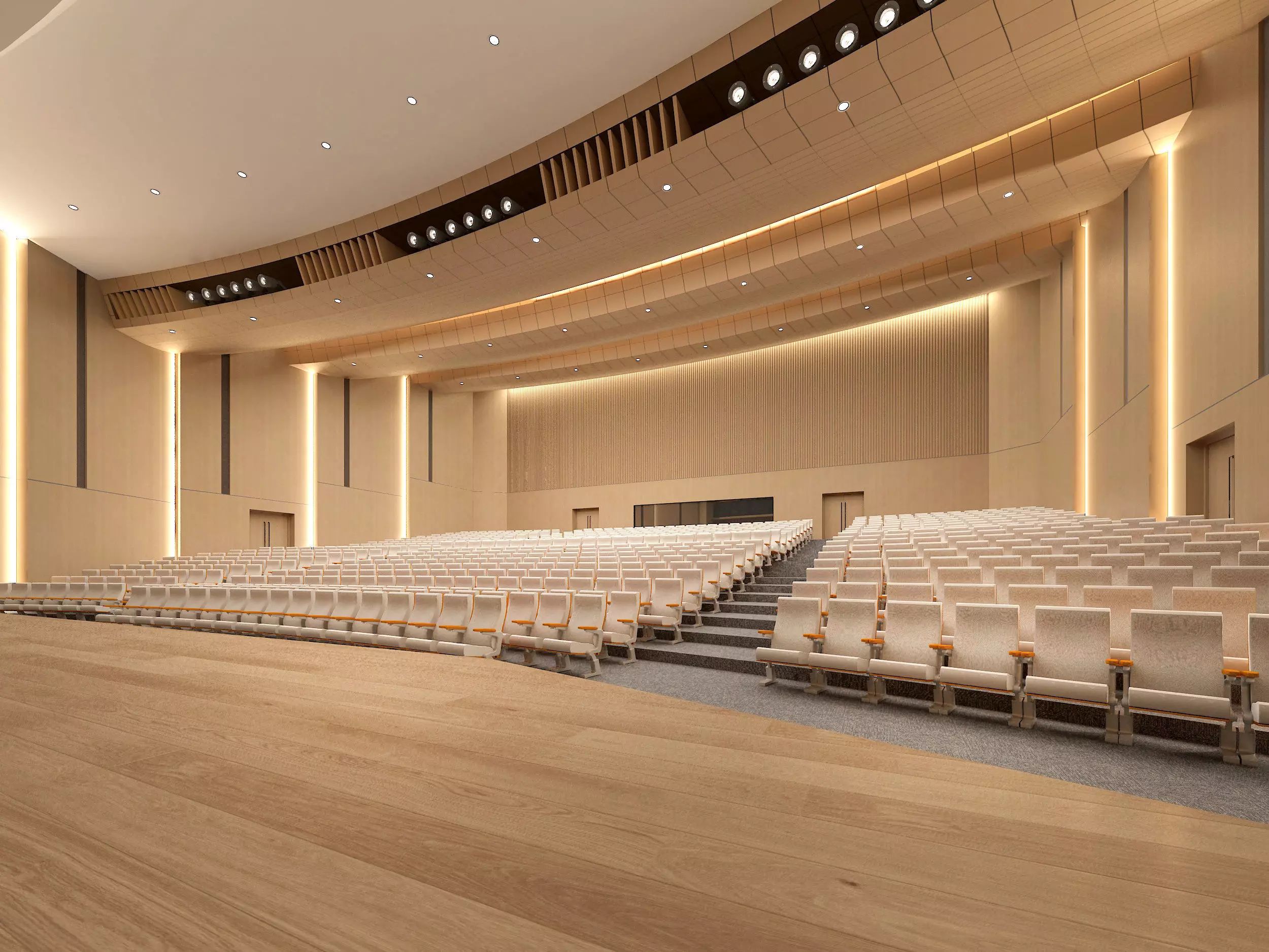 Opera House Low-poly 3D model_0