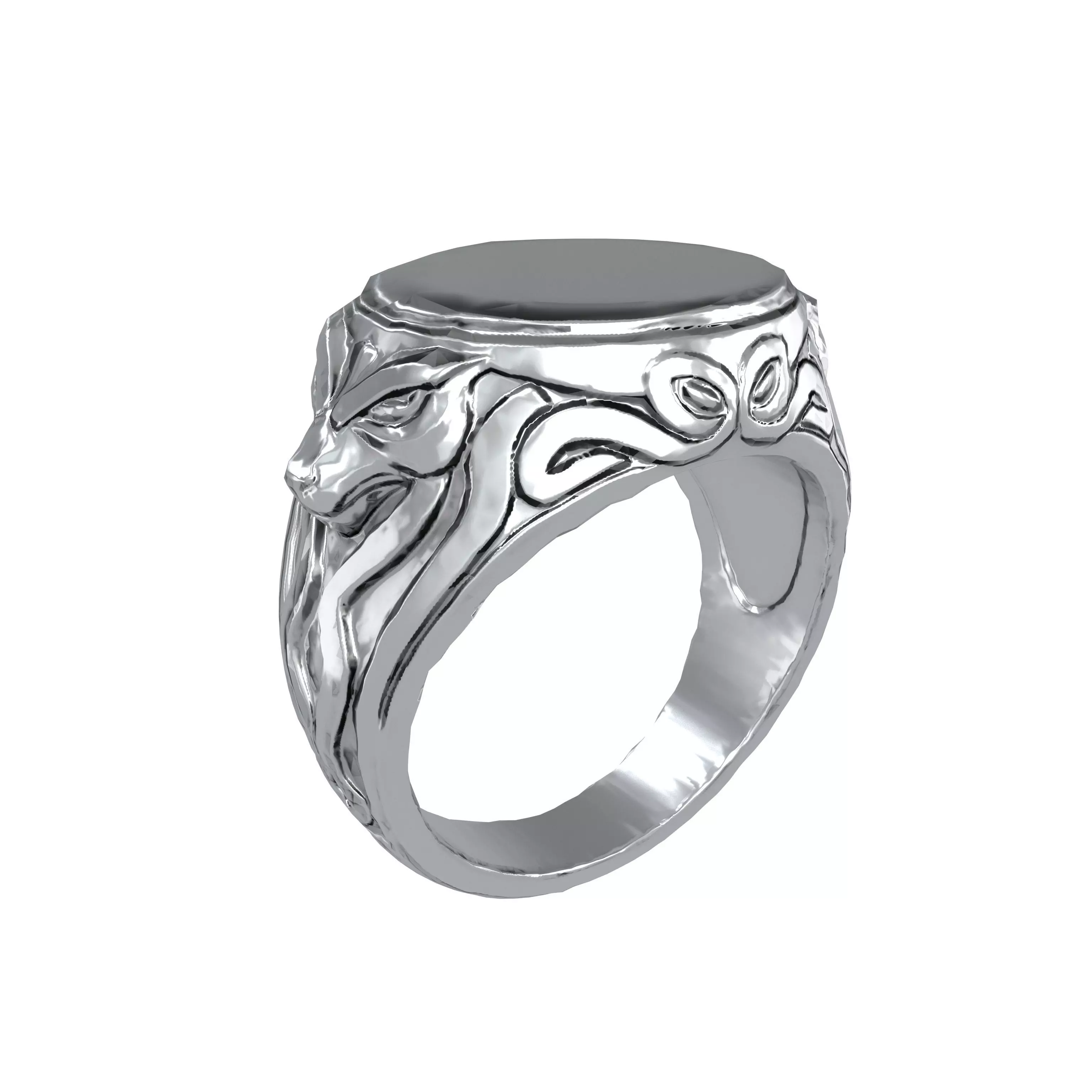Signet Ring v1 003 Low-poly 3D model