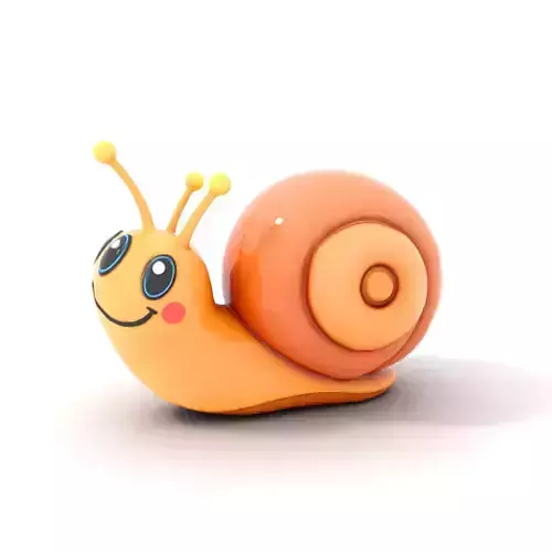 Smiling Snail Figurine model pack