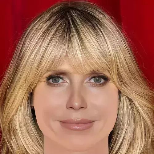 Heidi Klum Head - No Hair - Low poly head for game