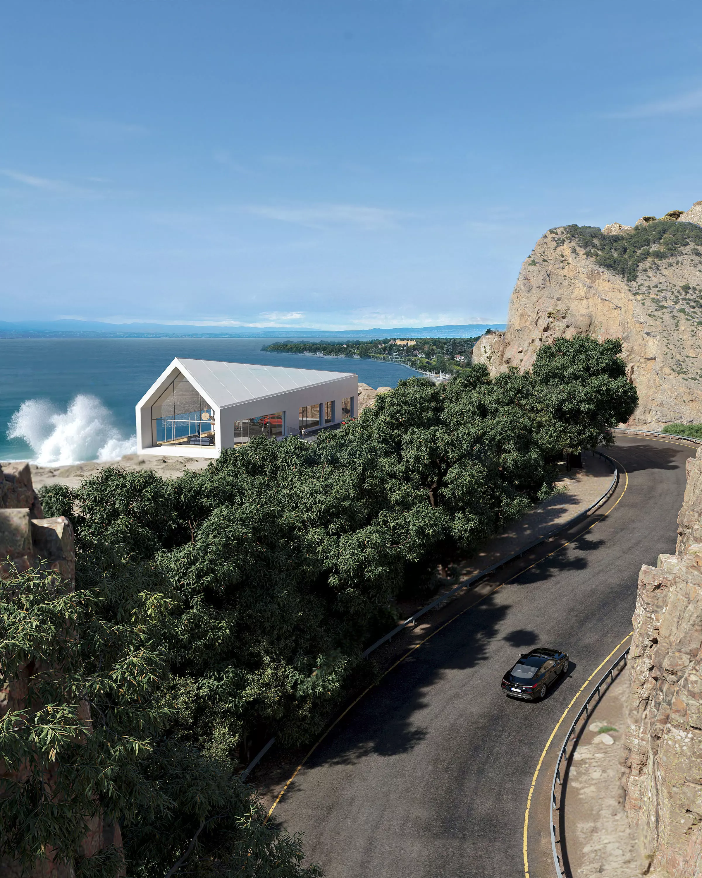 Beyond the cliff line- exterior scene 3D model_2