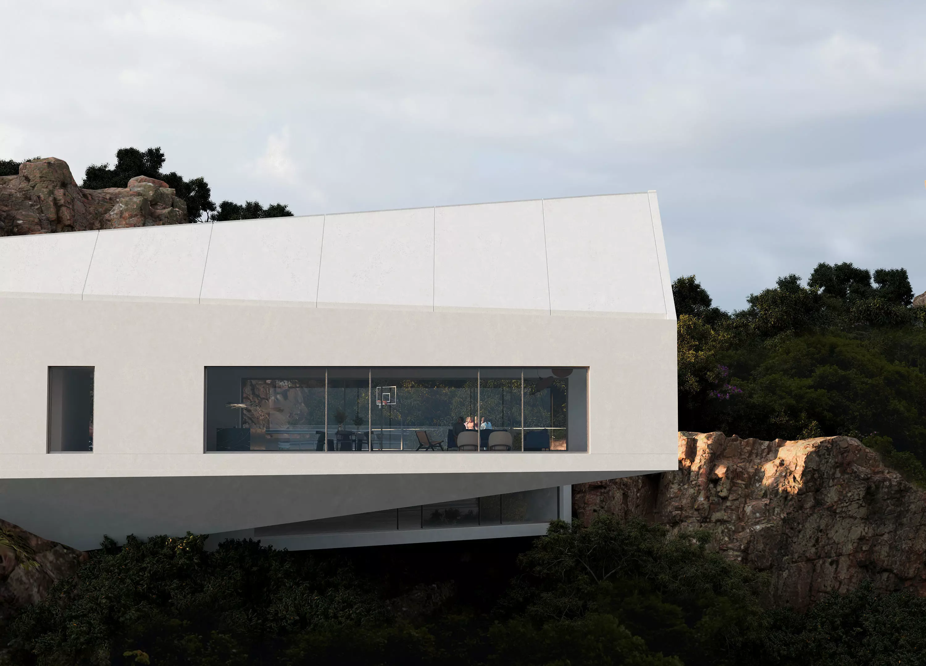 Beyond the cliff line- exterior scene 3D model_4