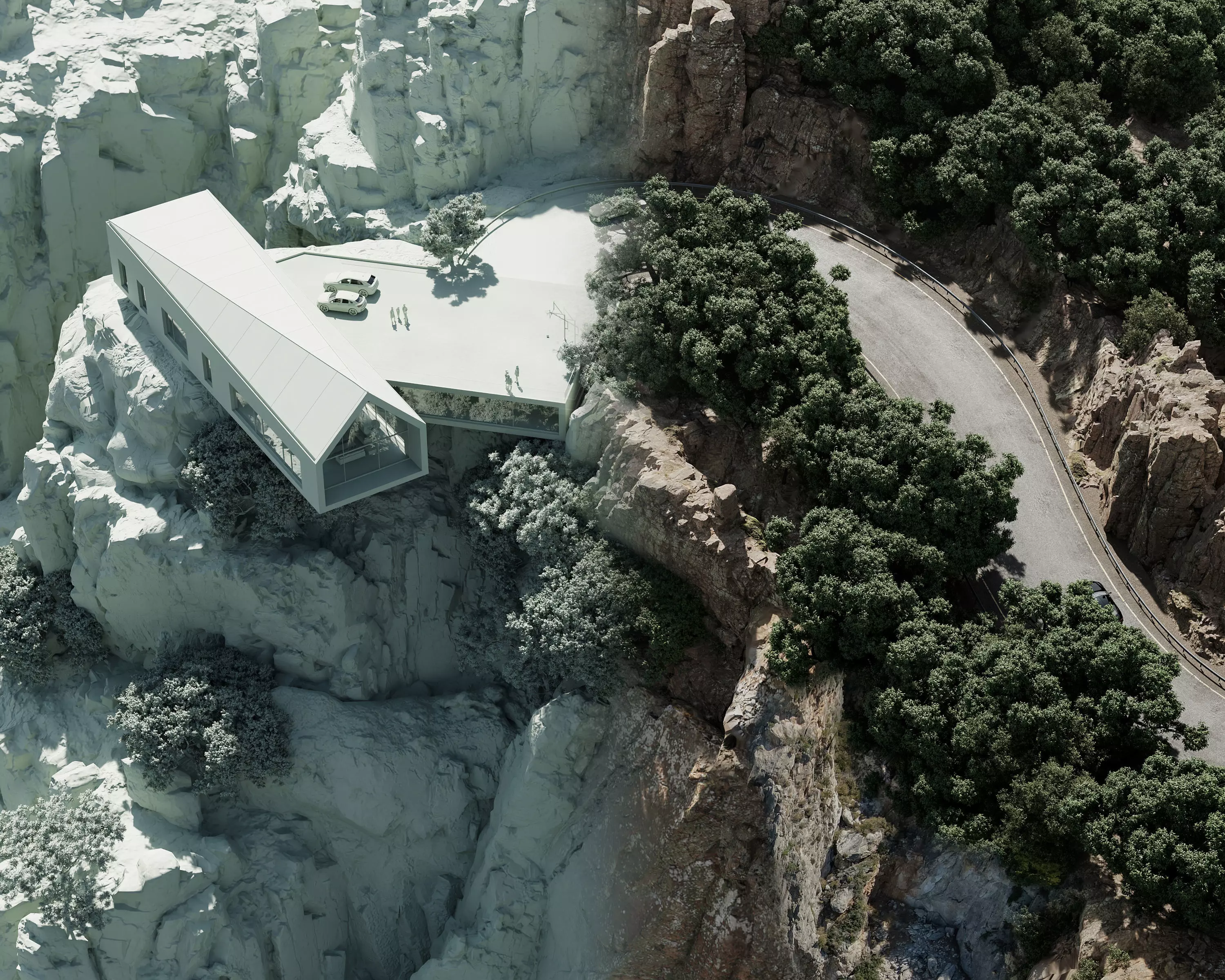 Beyond the cliff line- exterior scene 3D model_6