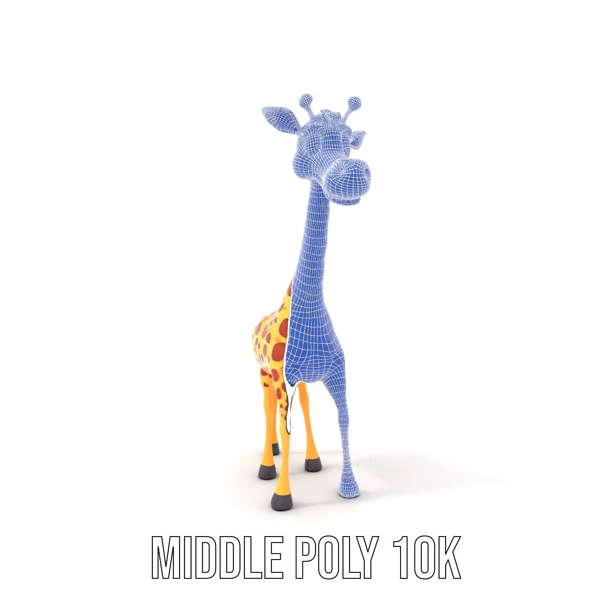 Cheerful Giraffe Cartoon model pack Low-poly 3D model_21