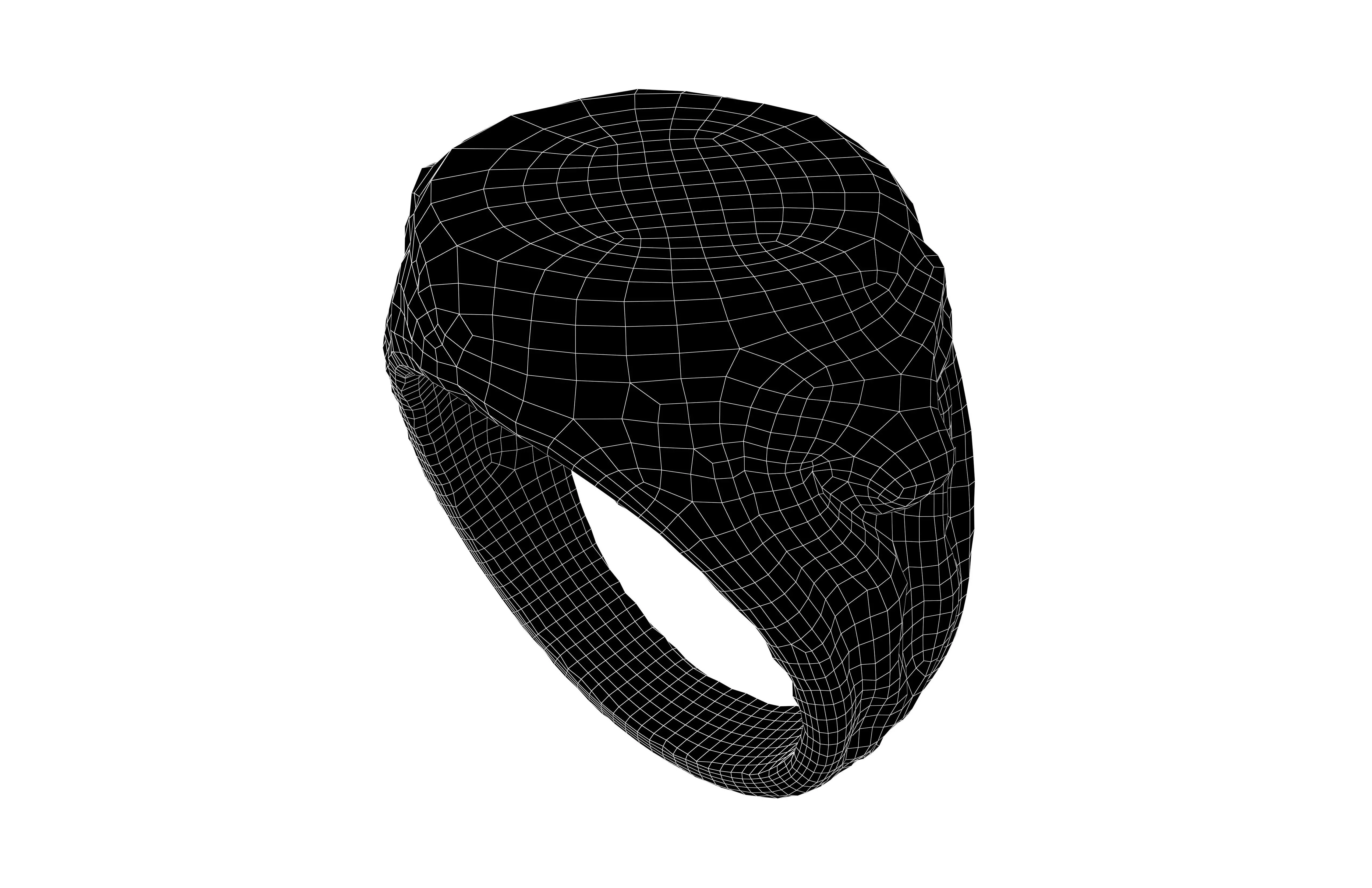 Signet Ring v1 004 Low-poly 3D model_6