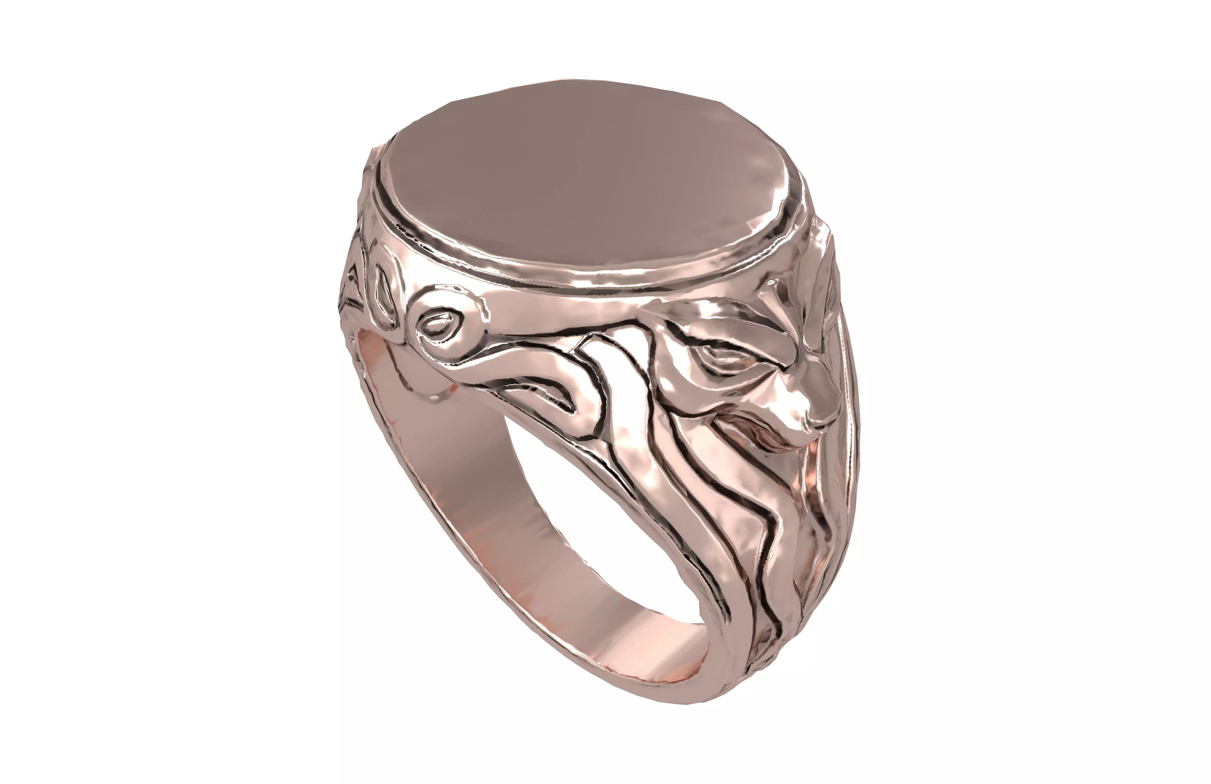 Signet Ring v1 004 Low-poly 3D model_2