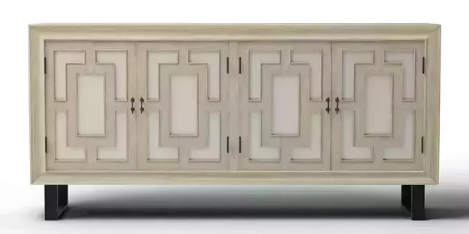 Four Door Credenza Cabinet