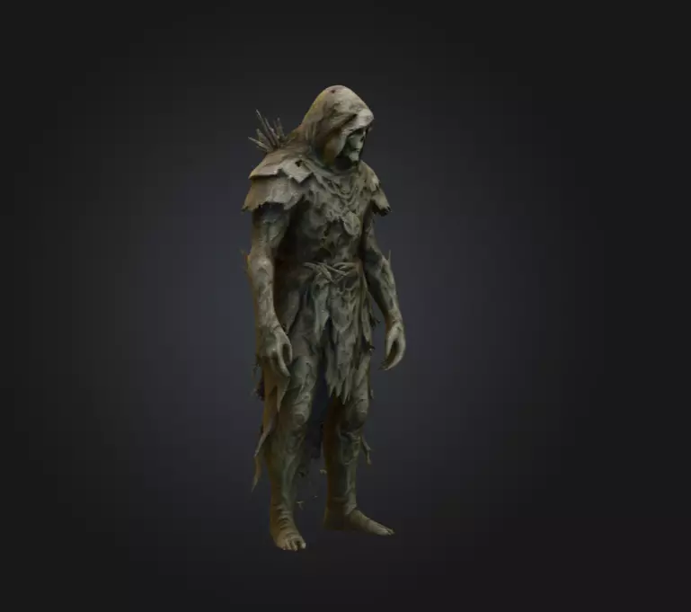 Forest Wraith Low-poly 3D model_2