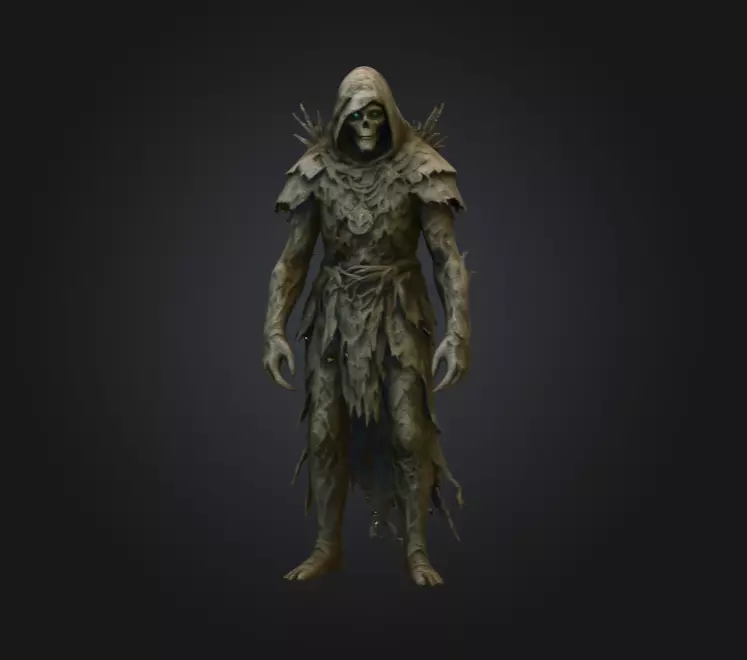 Forest Wraith Low-poly 3D model_1