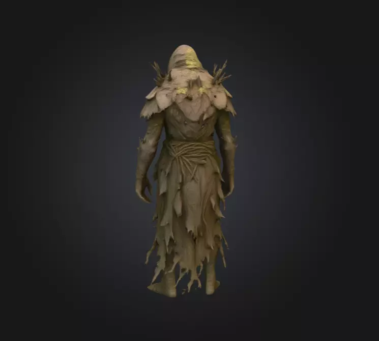 Forest Wraith Low-poly 3D model_5