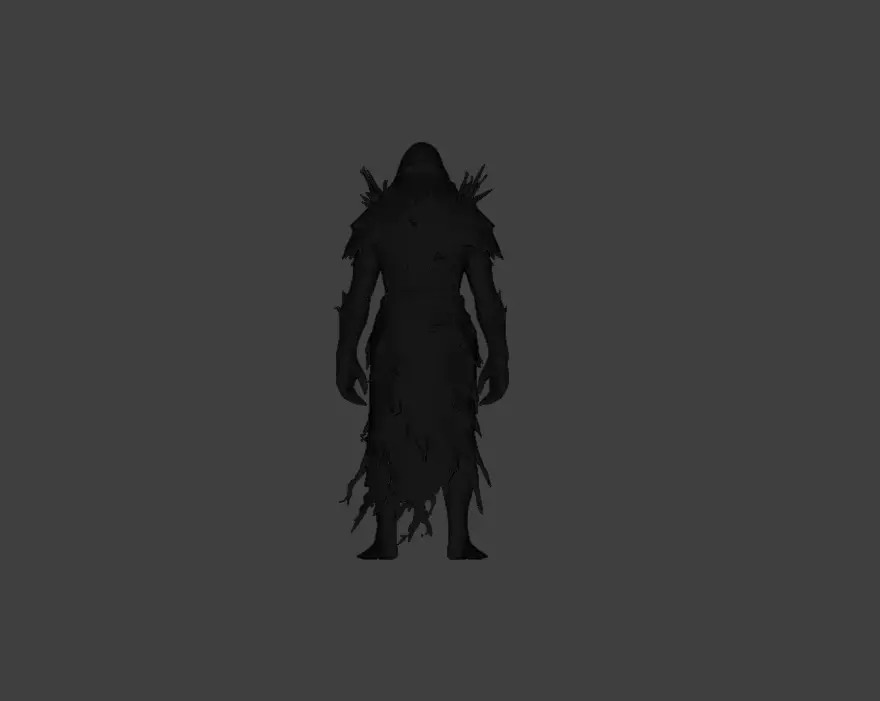 Forest Wraith Low-poly 3D model_26