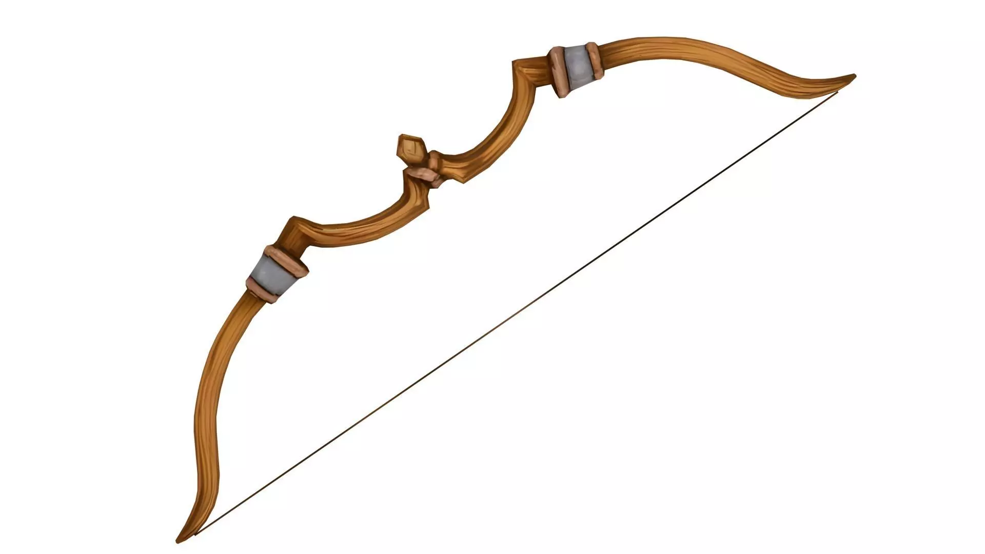 Stylized Medieval Weapons pack Low-poly 3D model_7