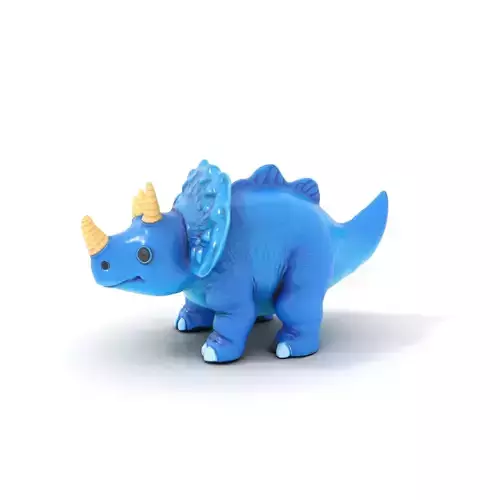 Blue Triceratops Toy model pack