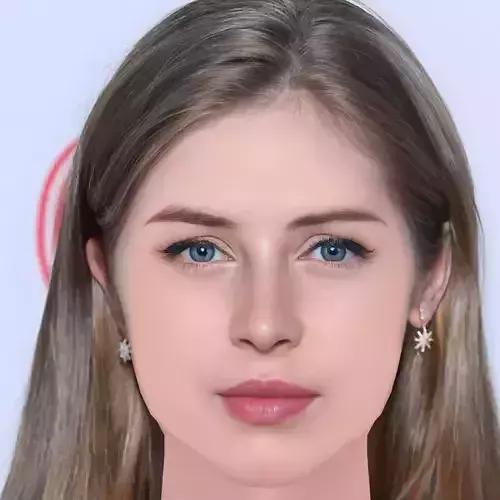 Hermione Corfield Head - No Hair - Low poly head for game