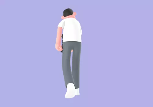 Stylized 3D Male Photographer Character - Low Angle Shot 3D model_3