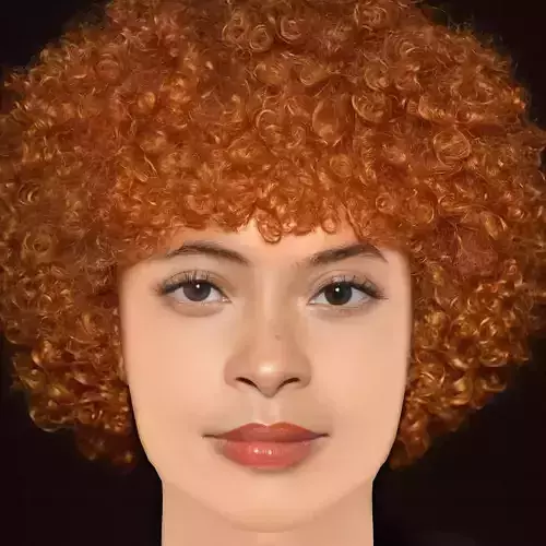 Ice Spice Head - No Hair - Low poly head for game