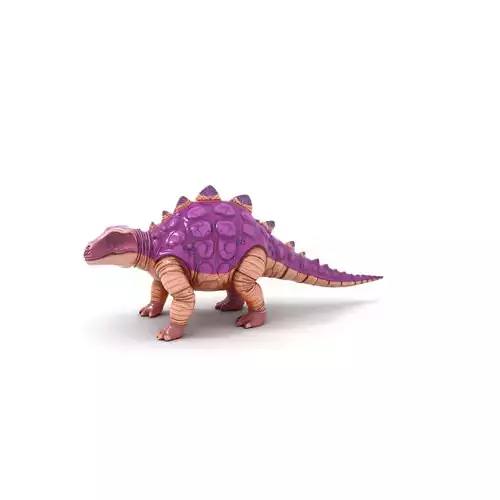 Purple Armored Dinosaur model pack