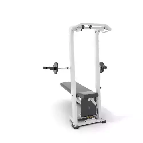 White Gym Equipment model pack