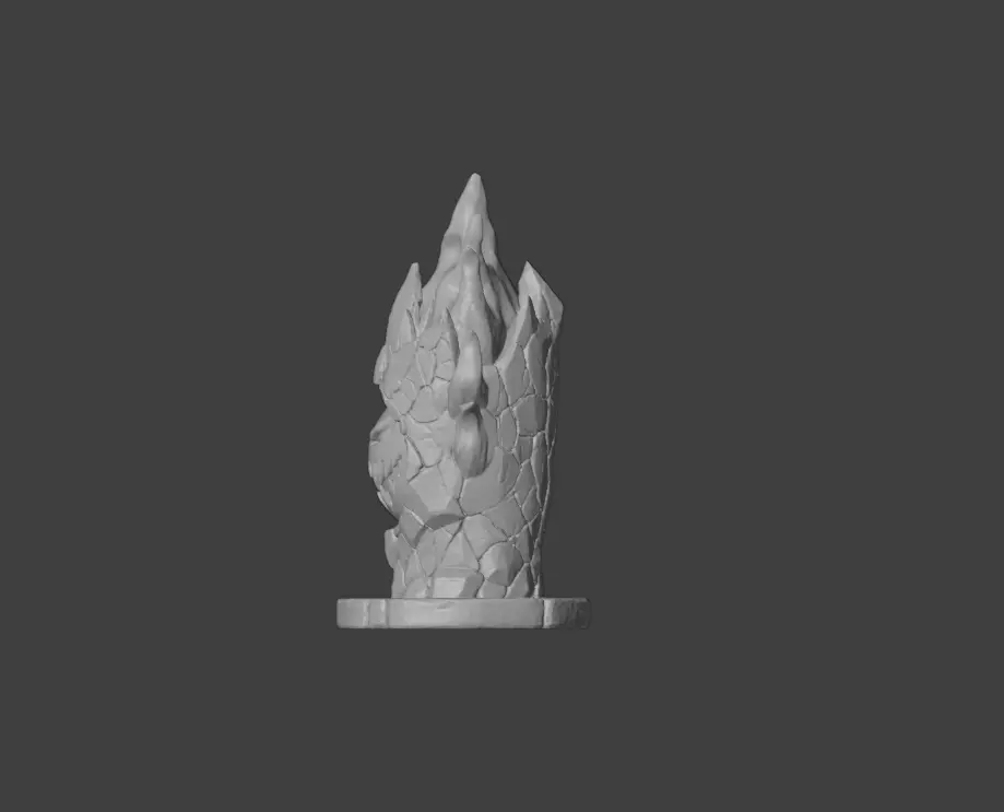 Blaze Totem Low-poly 3D model_21