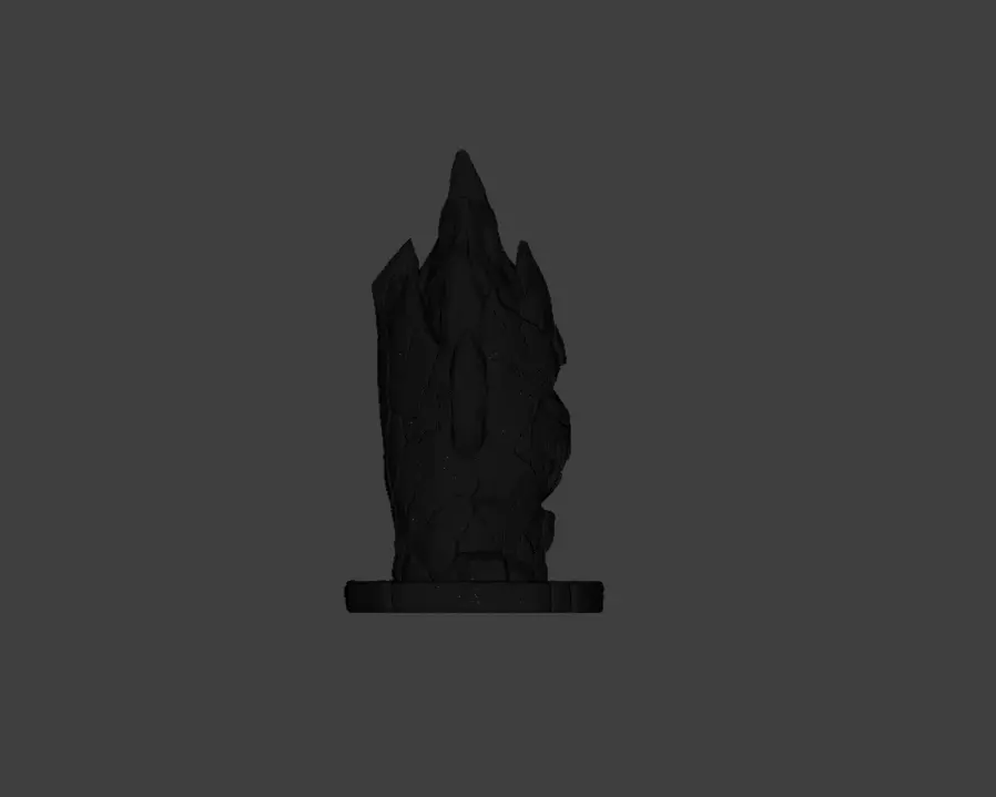 Blaze Totem Low-poly 3D model_25