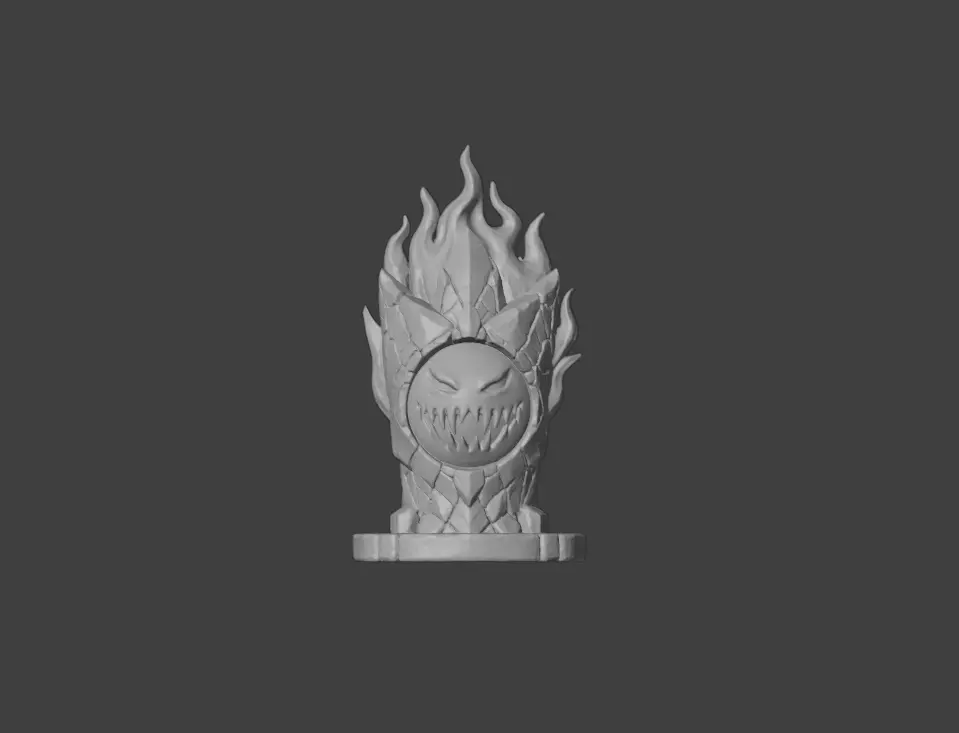 Blaze Totem Low-poly 3D model_18