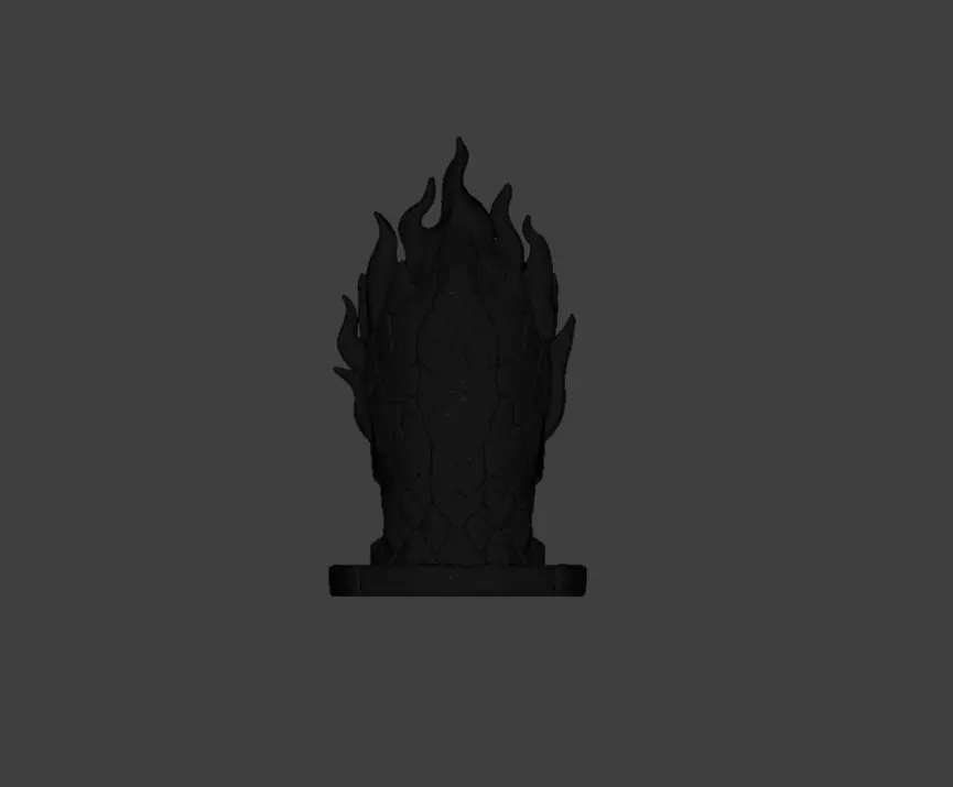 Blaze Totem Low-poly 3D model_26