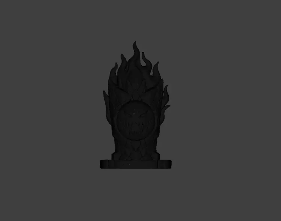 Blaze Totem Low-poly 3D model_24