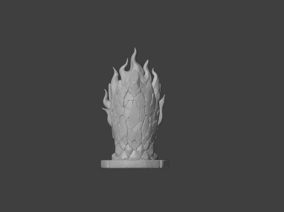 Blaze Totem Low-poly 3D model_20
