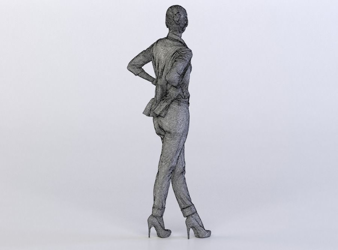 Pamela 0112 Woman standing legs crossed