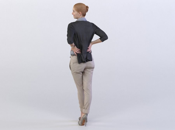 Pamela 0112 Woman standing legs crossed