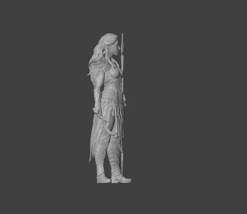 Warrior Raven Gate Low-poly 3D model_19