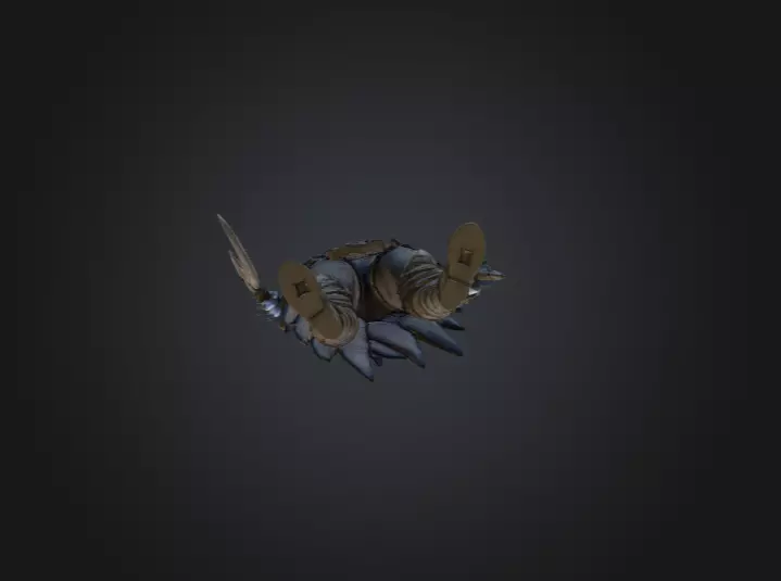 Warrior Raven Gate Low-poly 3D model_14