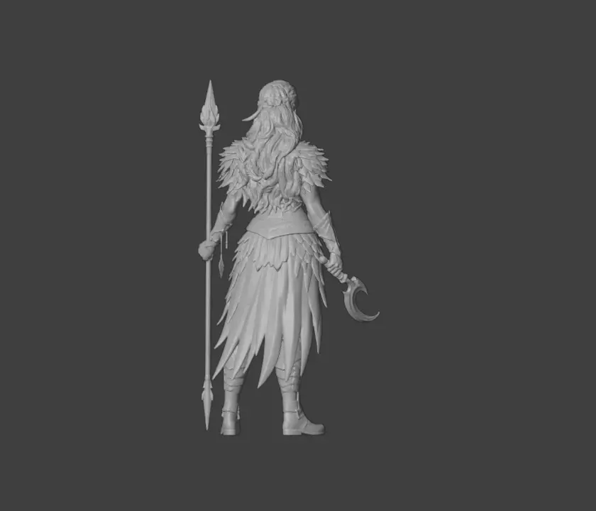 Warrior Raven Gate Low-poly 3D model_21