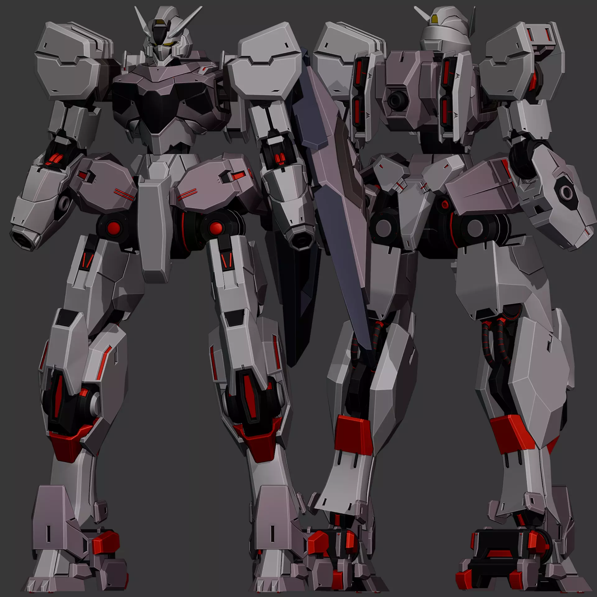 Gundvolva Gundam 3D Art 3D model_10