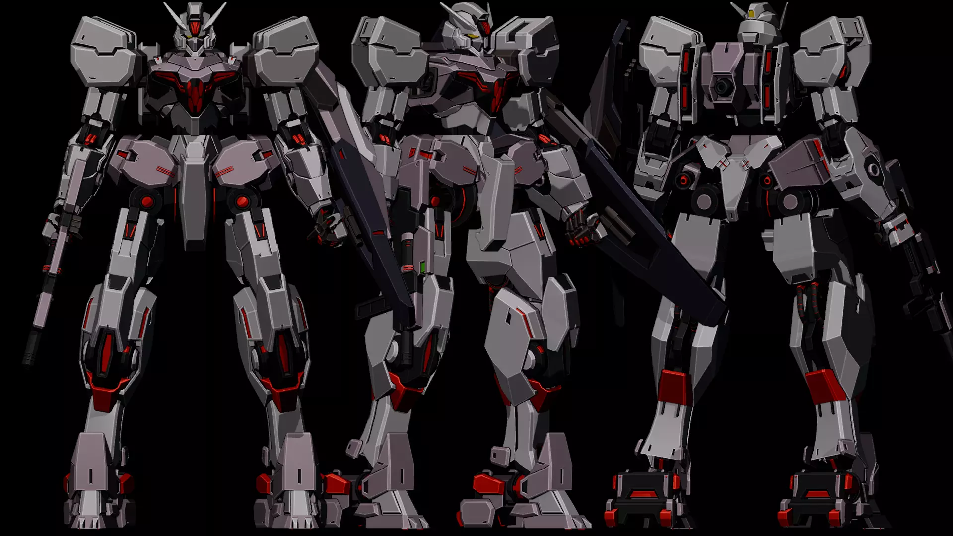 Gundvolva Gundam 3D Art 3D model_0