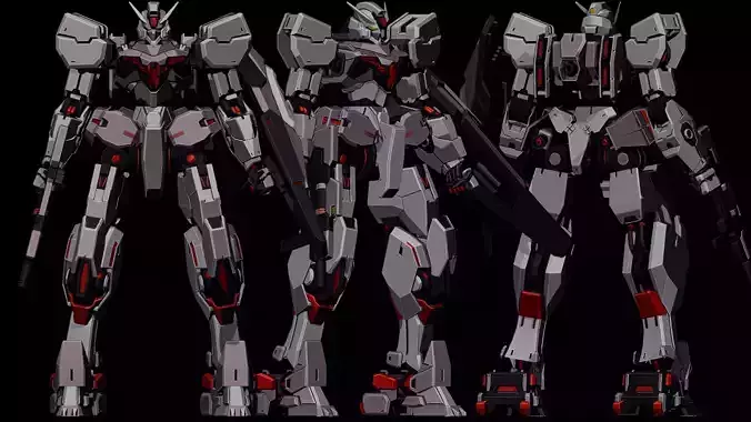 Gundvolva Gundam 3D Art