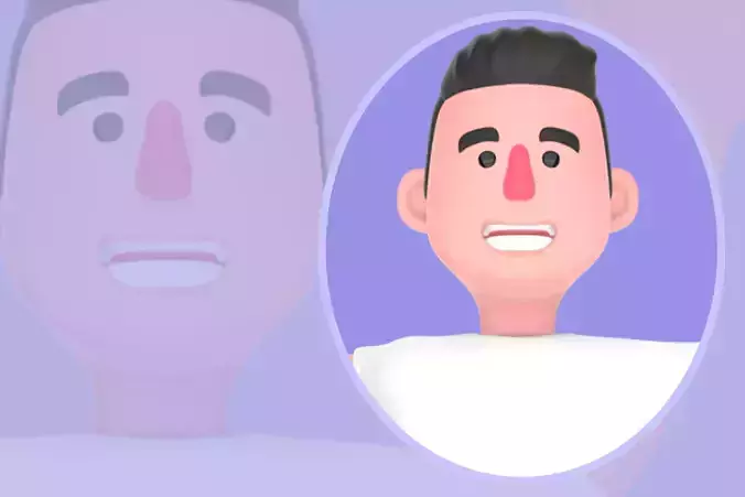 Stylized 3D Male Photographer Character - Friendly Studio Pose