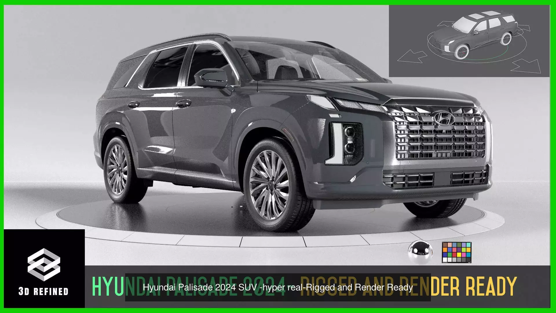 Ultimate SUV BUNDLEs Rigged redshift vray unreal 3D Model Collection_3