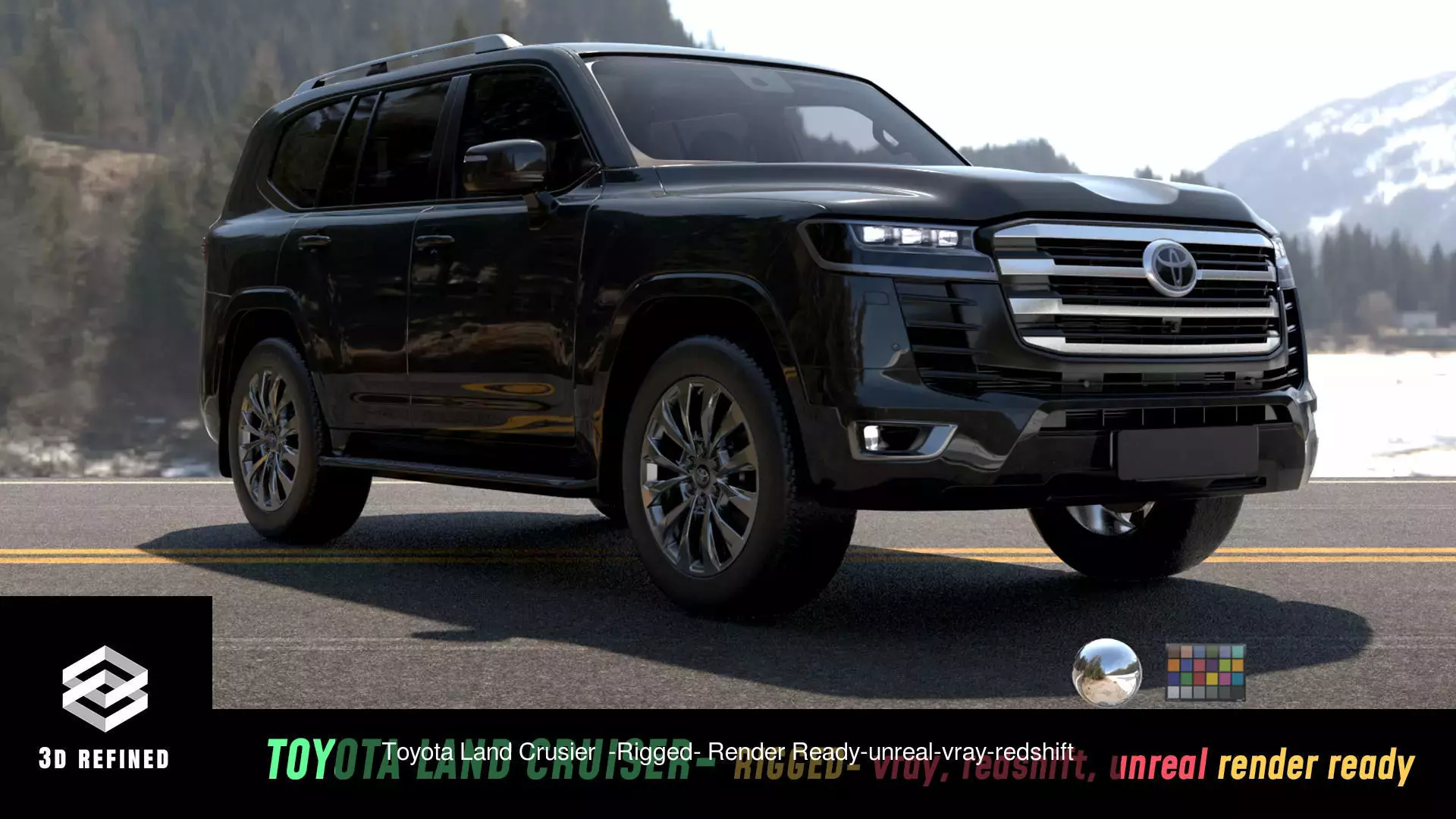 Ultimate SUV BUNDLEs Rigged redshift vray unreal 3D Model Collection_7