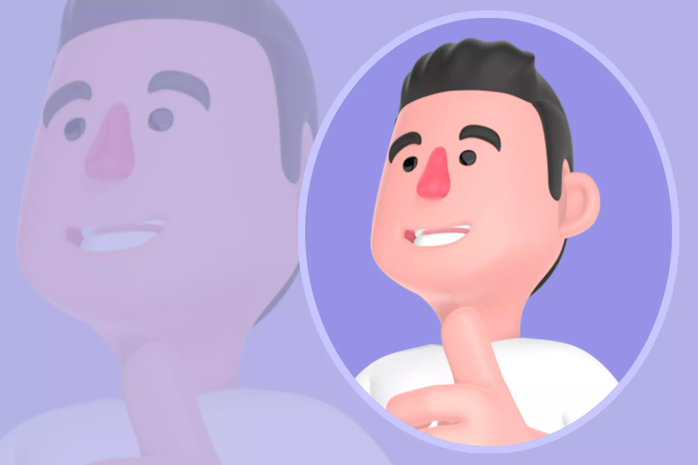 Stylized 3D Male Photographer Character - Gimbal Studio Pose 3D model