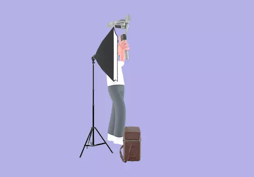 Stylized 3D Male Photographer Character - Vlog Selfie Pose 3D model_4