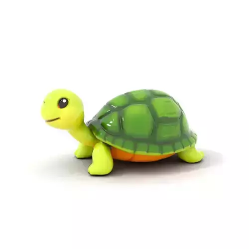 Cute Turtle Green model pack