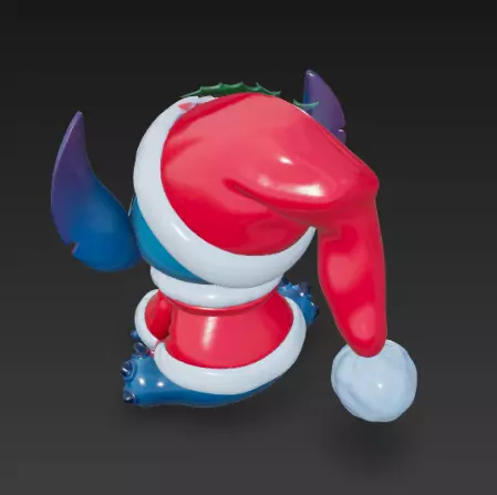 Stitch - Collectable figure 22 Chrismas 3D print model_4