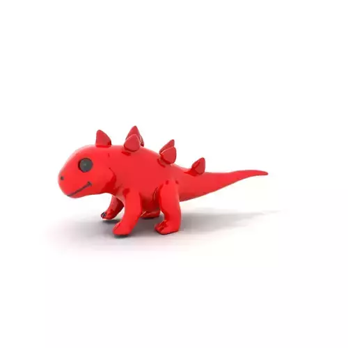 Red Dinosaur Toy model pack