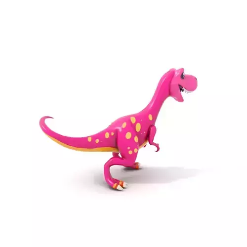 Playful Purple Dinosaur model pack