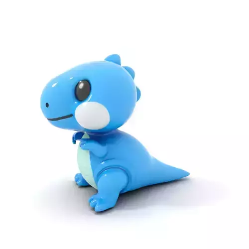 Blue Dinosaur Figure model pack