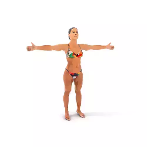 Colorful Bikini Female model pack