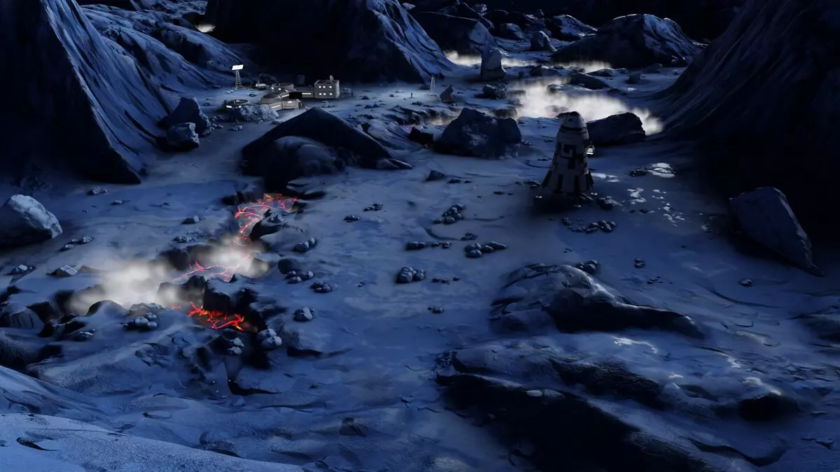 A world of ice fire Free low-poly 3D model_3