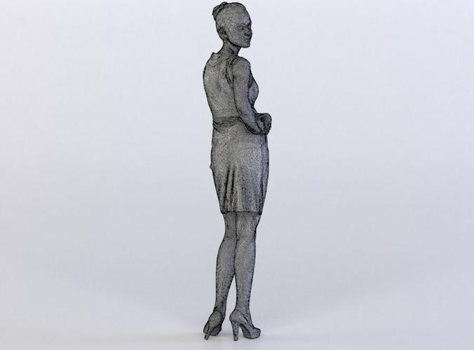 Petra 0161 Woman in a green dress looking over her shoulder