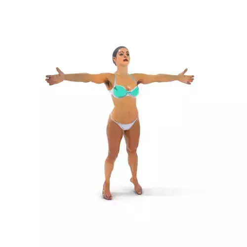 Holographic Swimsuit Female model pack